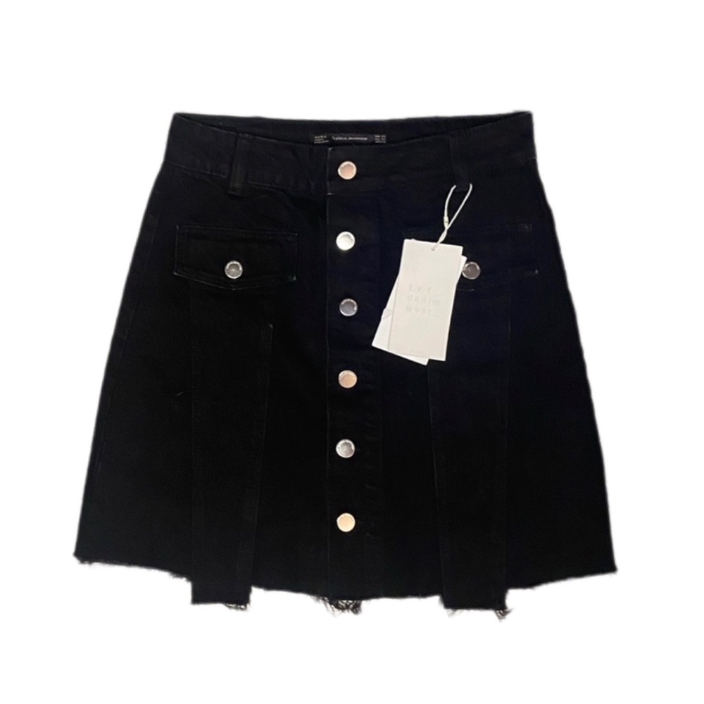 Zara, Black denim skirt